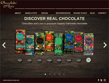 Tablet Screenshot of chocolateandlove.com
